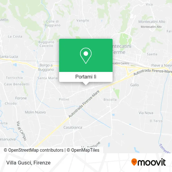 Mappa Villa Gusci