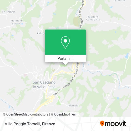 Mappa Villa Poggio Torselli