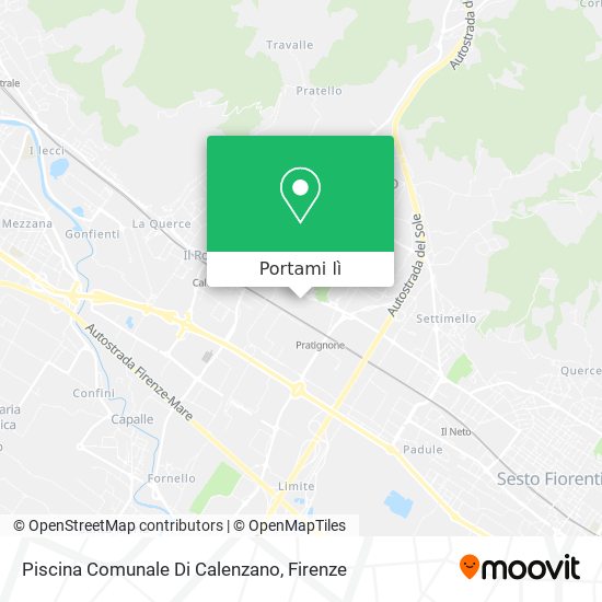 Mappa Piscina Comunale Di Calenzano