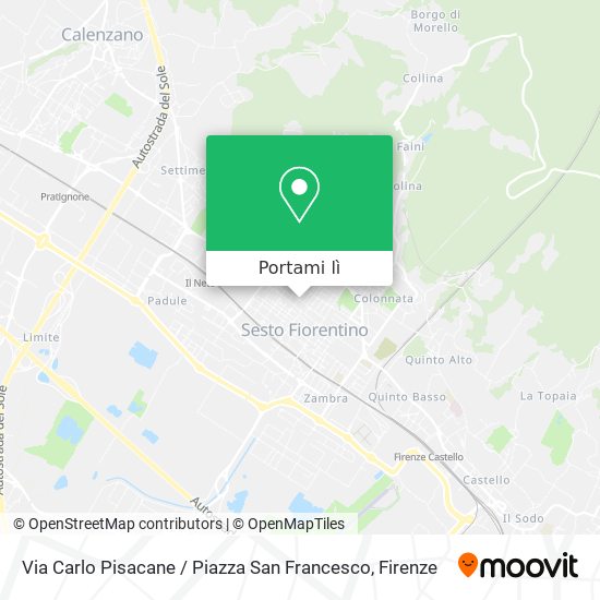 Mappa Via Carlo Pisacane / Piazza San Francesco
