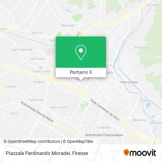 Mappa Piazzale Ferdinando Moradei