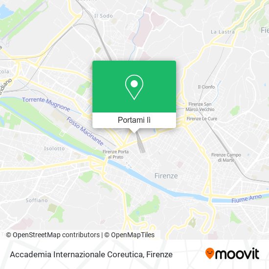 Mappa Accademia Internazionale Coreutica