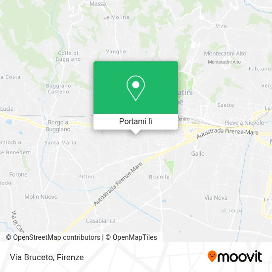 Mappa Via Bruceto