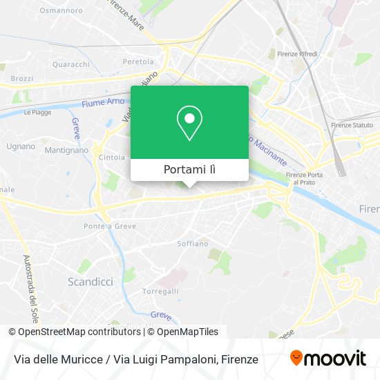 Mappa Via delle Muricce / Via Luigi Pampaloni