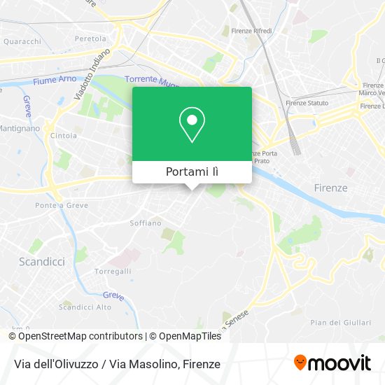 Mappa Via dell'Olivuzzo / Via Masolino