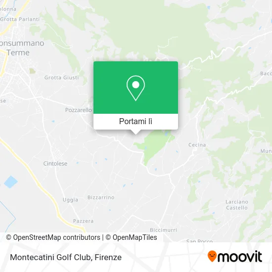 Mappa Montecatini Golf Club