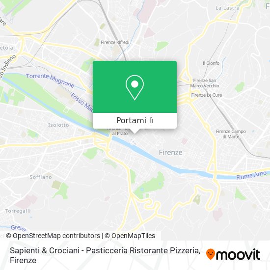 Mappa Sapienti & Crociani - Pasticceria Ristorante Pizzeria