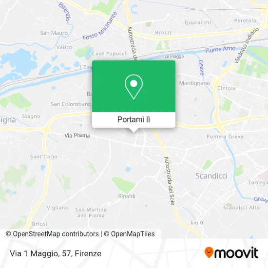 Mappa Via 1 Maggio, 57