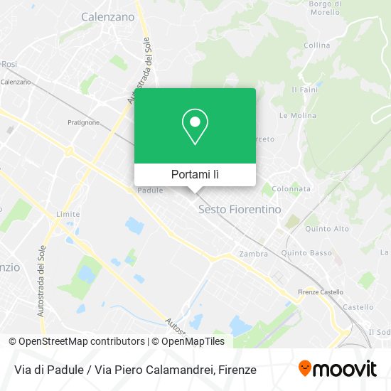Mappa Via di Padule / Via Piero Calamandrei