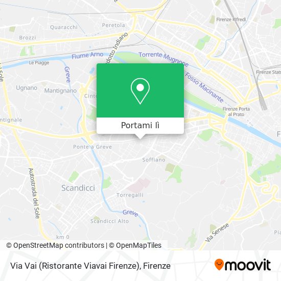 Mappa Via Vai (Ristorante Viavai Firenze)