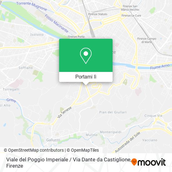 Mappa Viale del Poggio Imperiale / Via Dante da Castiglione