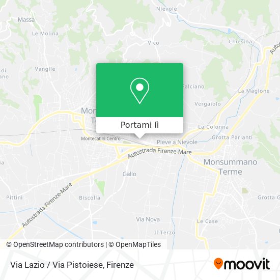 Mappa Via Lazio / Via Pistoiese