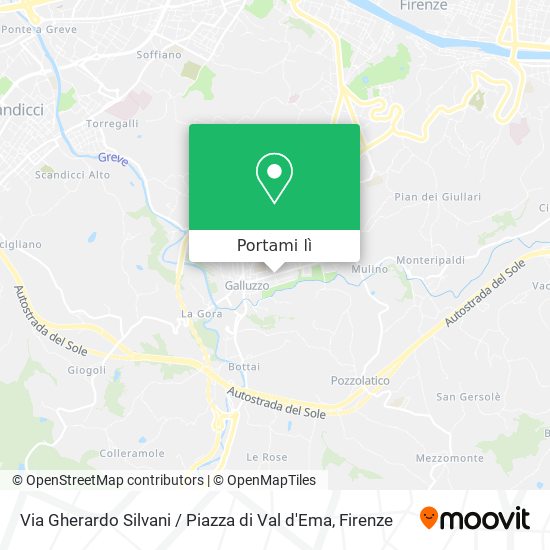 Mappa Via Gherardo Silvani / Piazza di Val d'Ema