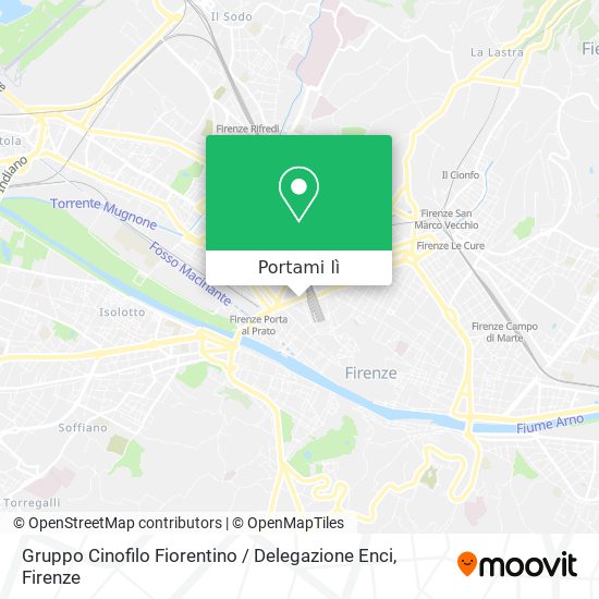 Mappa Gruppo Cinofilo Fiorentino / Delegazione Enci