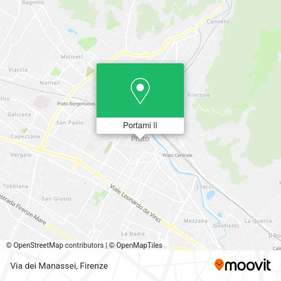 Mappa Via dei Manassei