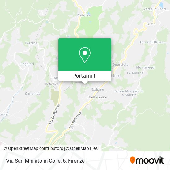 Mappa Via San Miniato in Colle, 6