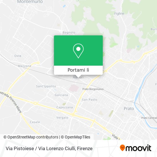 Mappa Via Pistoiese / Via Lorenzo Ciulli