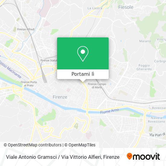 Mappa Viale Antonio Gramsci / Via Vittorio Alfieri