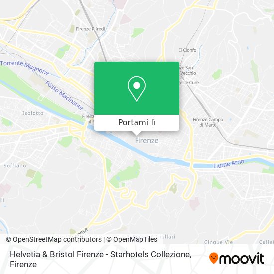 Mappa Helvetia & Bristol Firenze - Starhotels Collezione