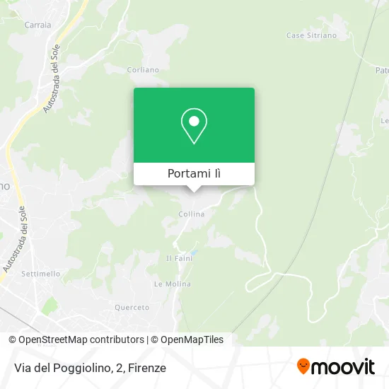 Mappa Via del Poggiolino, 2