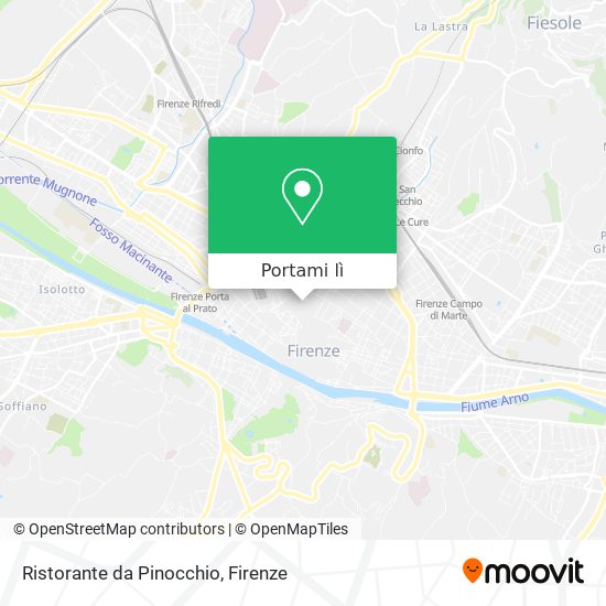 Mappa Ristorante da Pinocchio