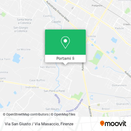 Mappa Via San Giusto / Via Masaccio