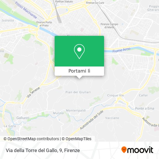 Mappa Via della Torre del Gallo, 9