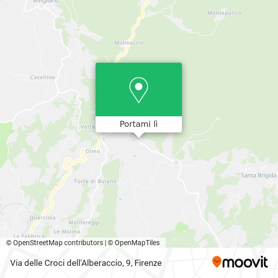 Mappa Via delle Croci dell'Alberaccio, 9