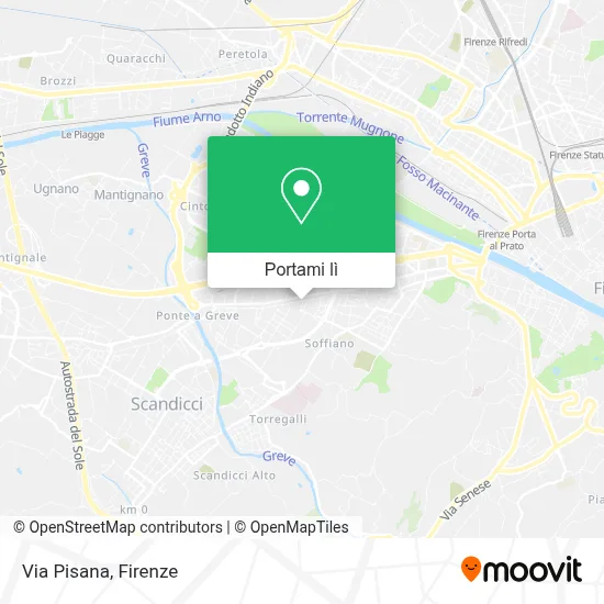 Mappa Via Pisana
