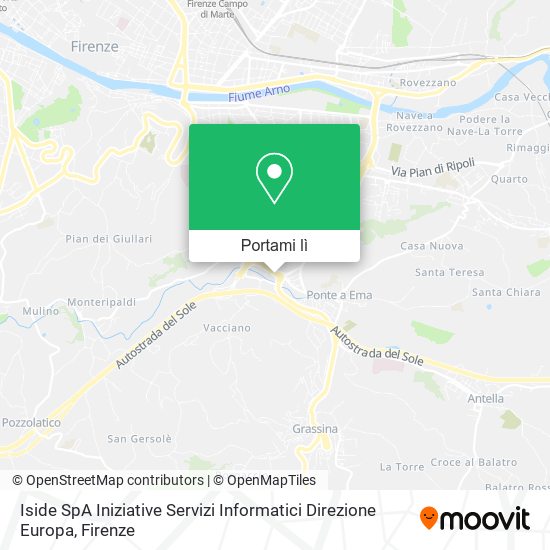 Mappa Iside SpA Iniziative Servizi Informatici Direzione Europa