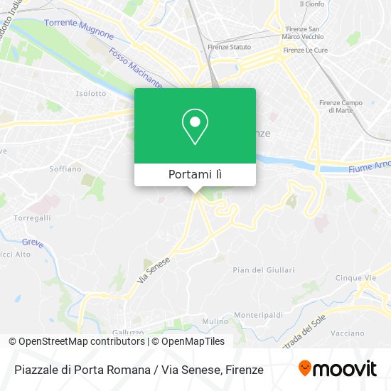 Mappa Piazzale di Porta Romana / Via Senese