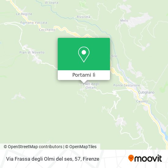 Mappa Via Frassa degli Olmi del ses, 57