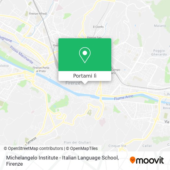 Mappa Michelangelo Institute - Italian Language School