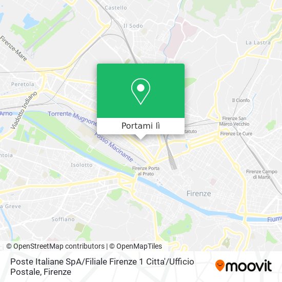 Mappa Poste Italiane SpA / Filiale Firenze 1 Citta' / Ufficio Postale