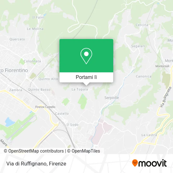 Mappa Via di Ruffignano