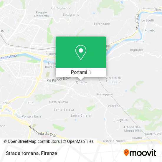 Mappa Strada romana