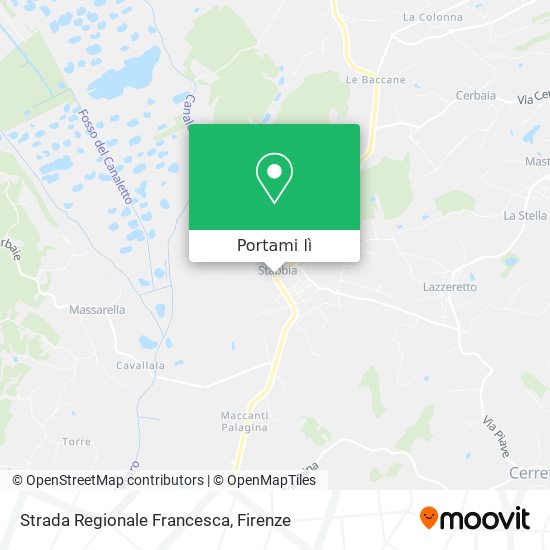 Mappa Strada Regionale Francesca