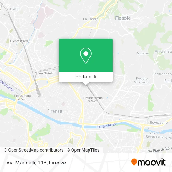 Mappa Via Mannelli, 113