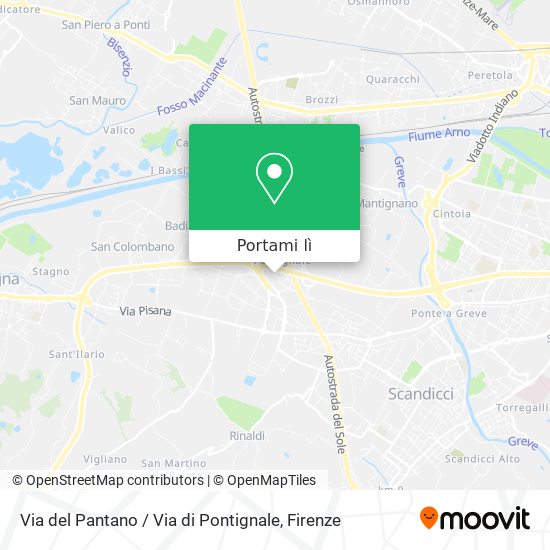 Mappa Via del Pantano / Via di Pontignale