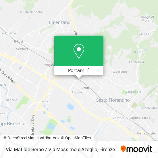 Mappa Via Matilde Serao / Via Massimo d'Azeglio