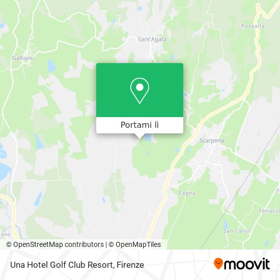 Mappa Una Hotel Golf Club Resort