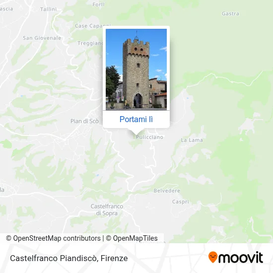 Mappa Castelfranco Piandiscò