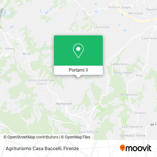 Mappa Agriturismo Casa Baccelli