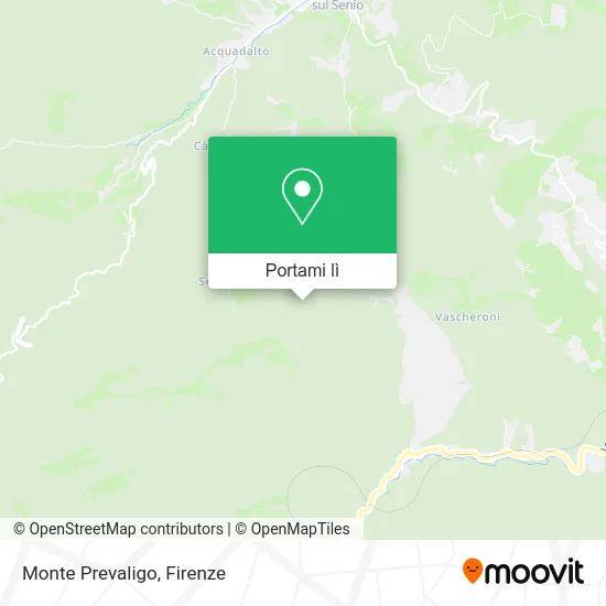 Mappa Monte Prevaligo