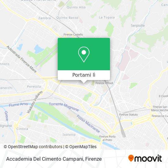 Mappa Accademia Del Cimento Campani