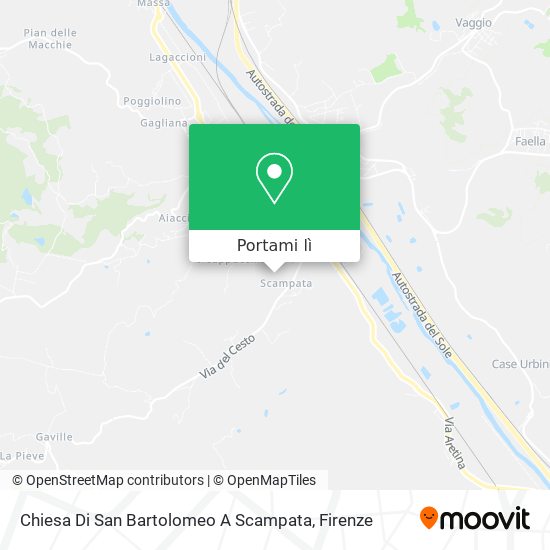 Mappa Chiesa Di San Bartolomeo A Scampata