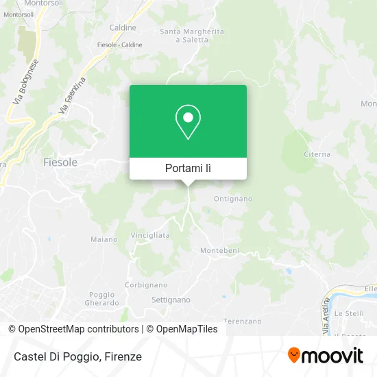 Mappa Castel Di Poggio
