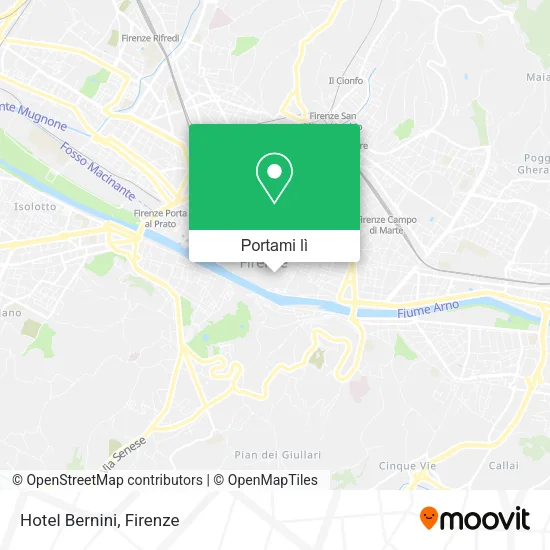 Mappa Hotel Bernini