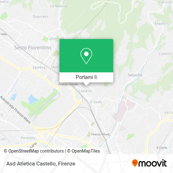 Mappa Asd Atletica Castello