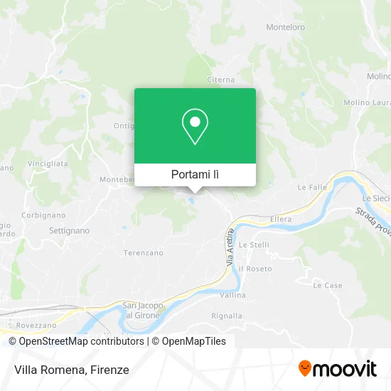 Mappa Villa Romena
